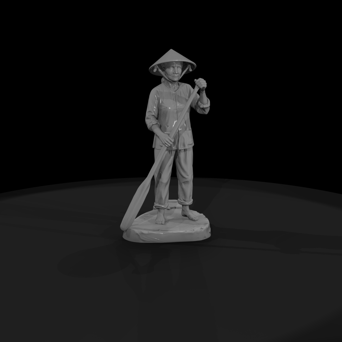 Vnh 086 Civilian Sampan Boatwoman