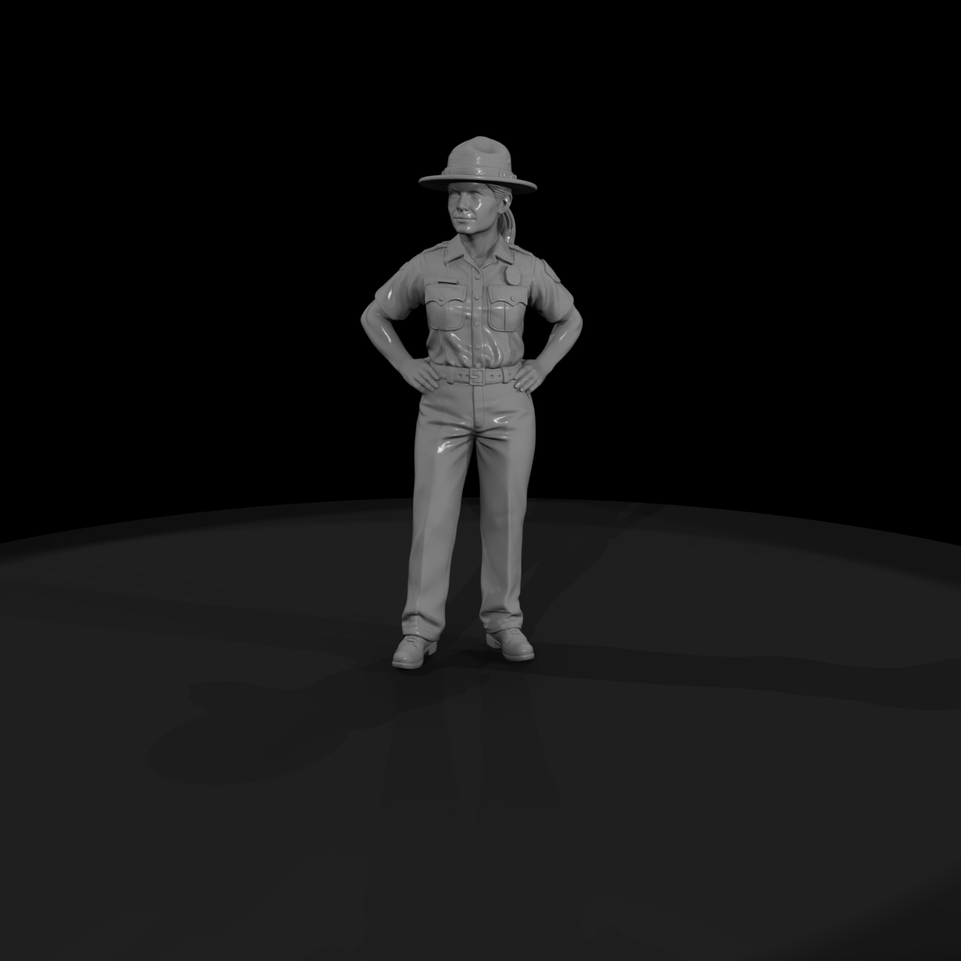 Park Ranger in Campaign Hat