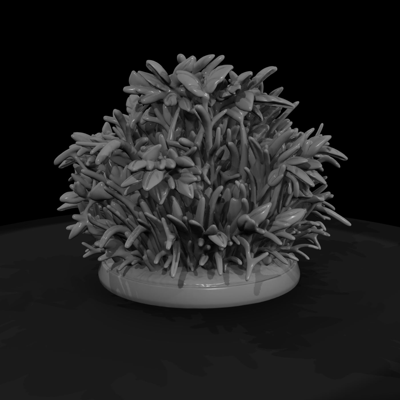 stylized-sculpted-foliage-bush-miniature-3d-model