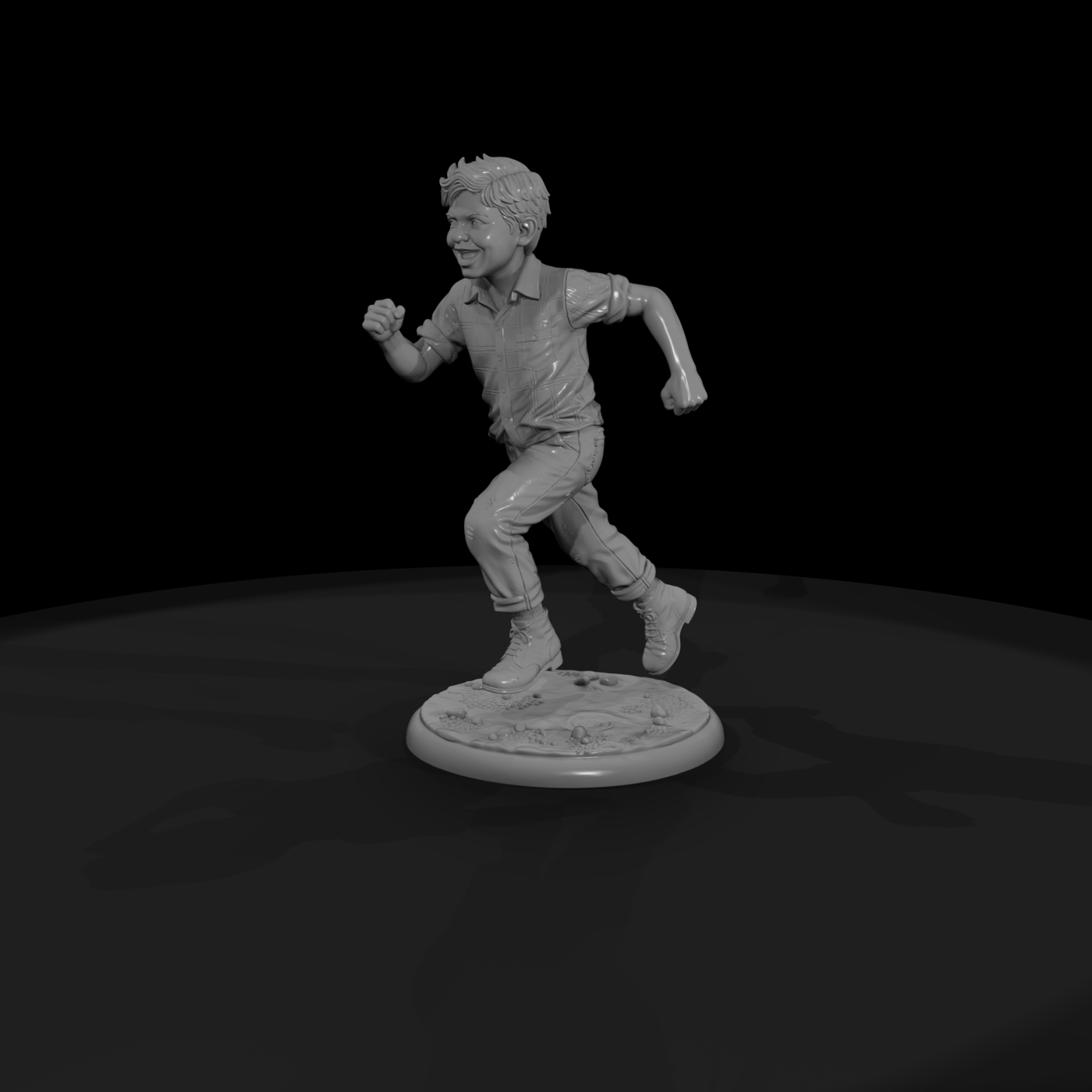 Cir 101 Customer Excited Running Boy