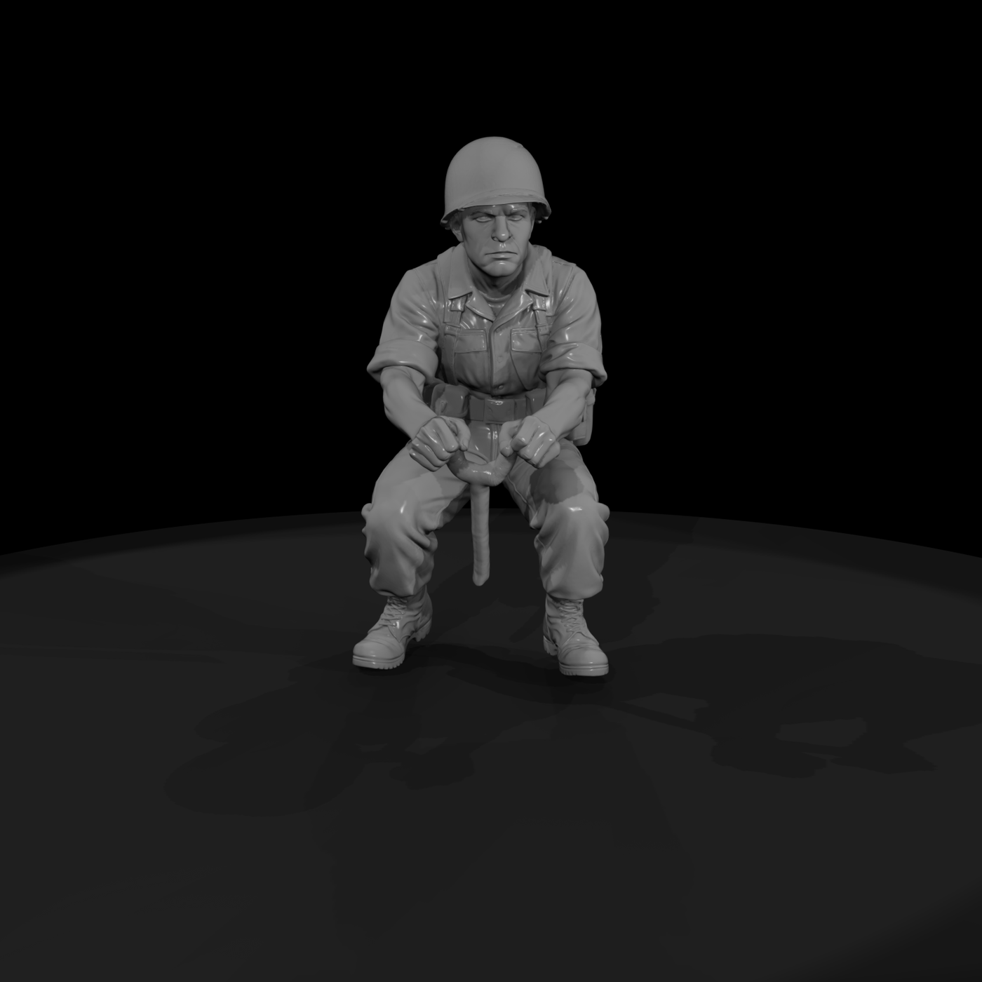 Vn Army 039 Vietnam U S Army Mortar Crewman Figure
