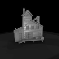 stylized_rustic_wooden_farmhouse_3d_model — thumbnail 4