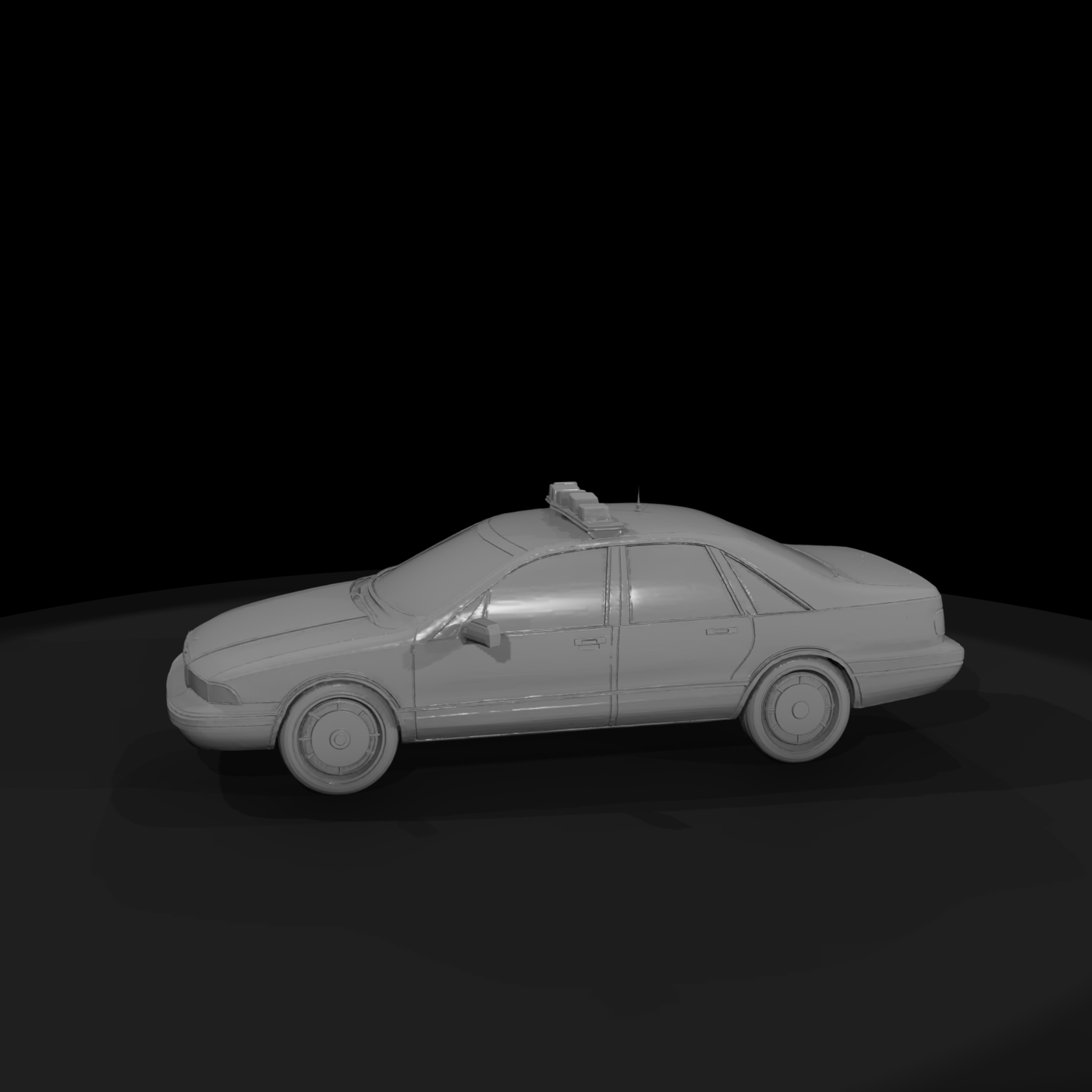 Classic 1950s Police Sedan — & Railway Prop