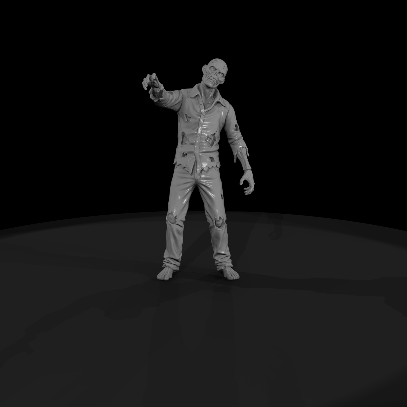 0222 Holiday Zombie Tattered