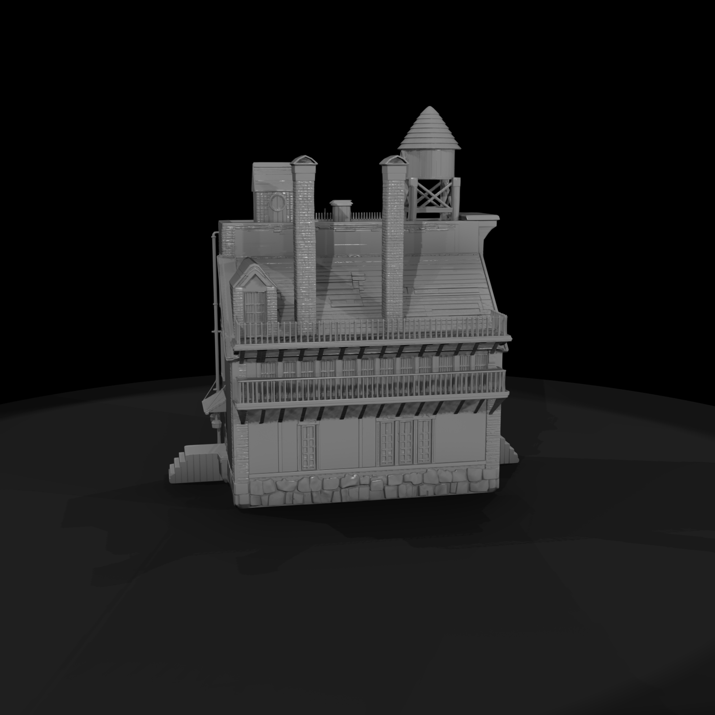 Urban Townhouse with Rooftop Water Tower