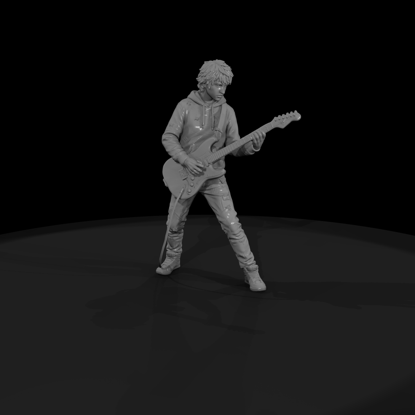 Poparc 0208 Garage Band Teen Guitarist Alternate P