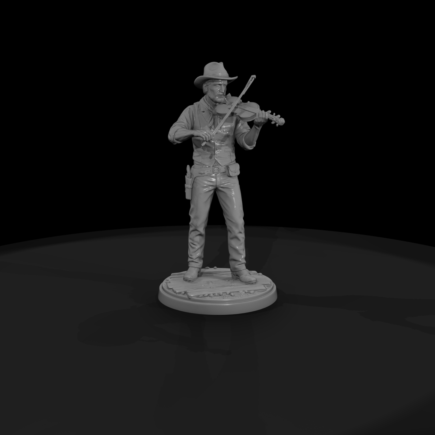 Old West Fiddle Player
