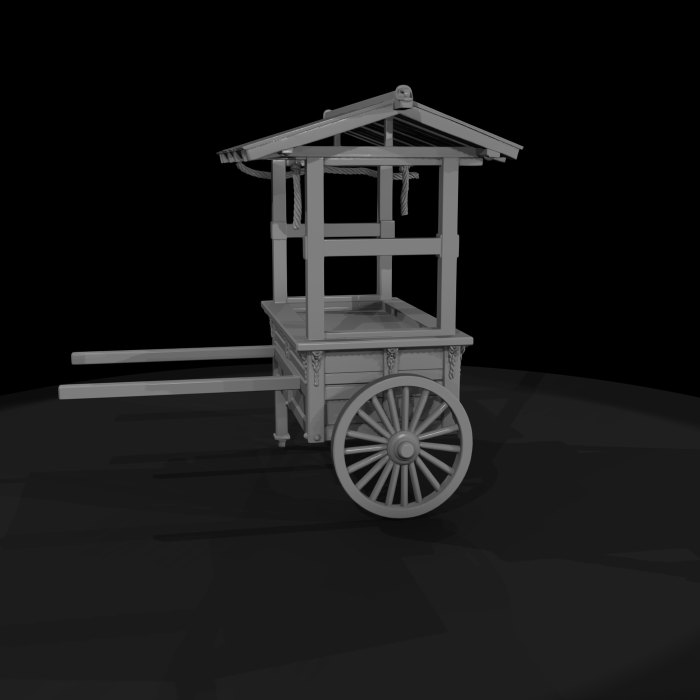 Traditional Japanese Vendor Cart (Yatai)