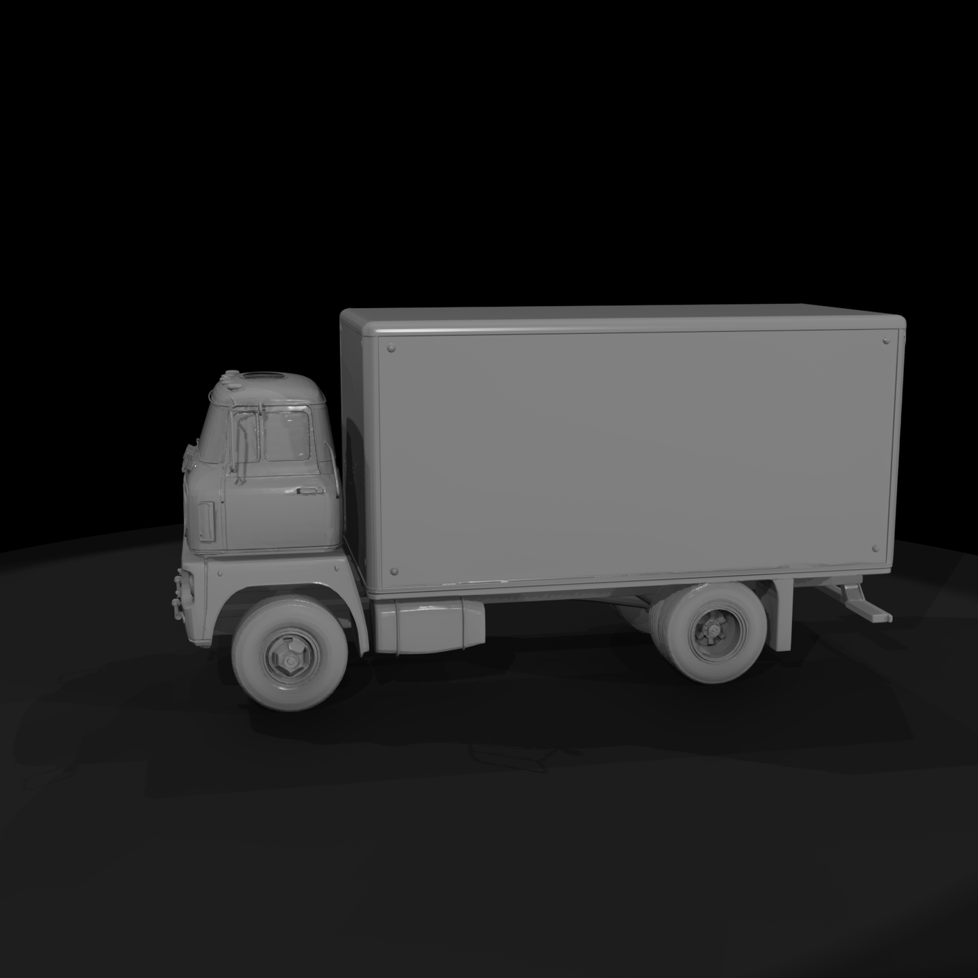 Vintage Cab-Over Box Truck