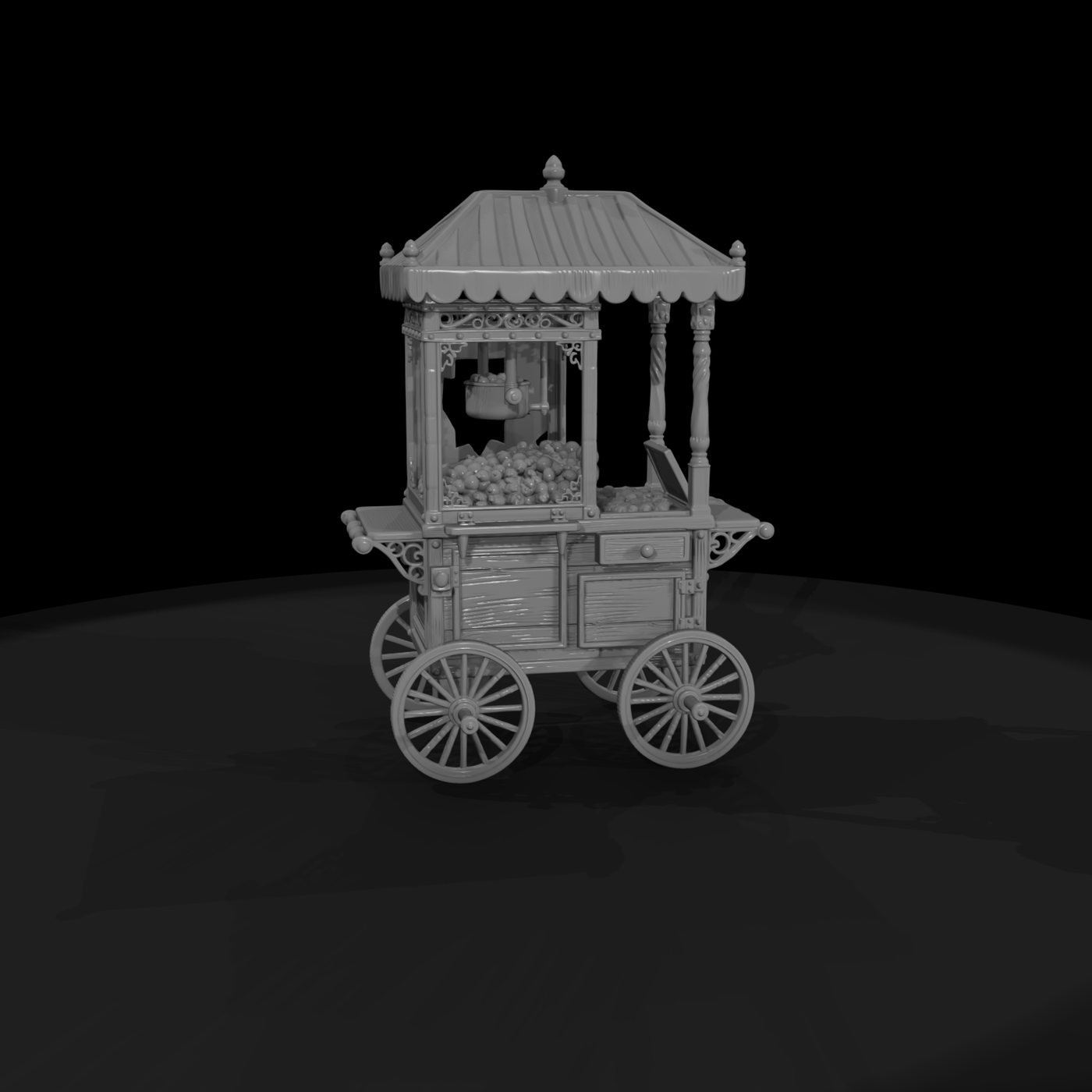 Cir 169 Stall Popcorn Cart