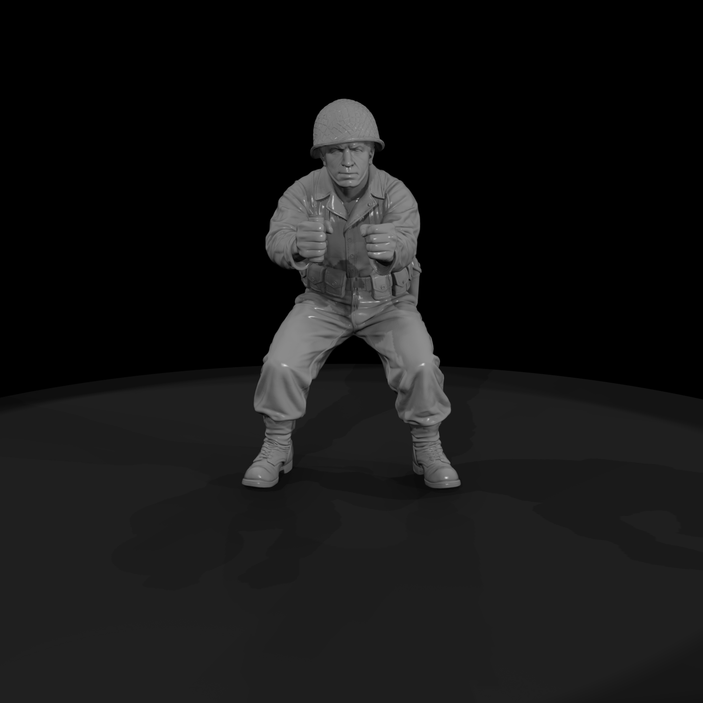 Ww2 Army 040 Wwii U S Army Artillery Crewman Figur