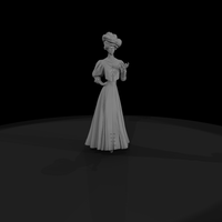 Edwardian Lady with Large Hat — thumbnail 5