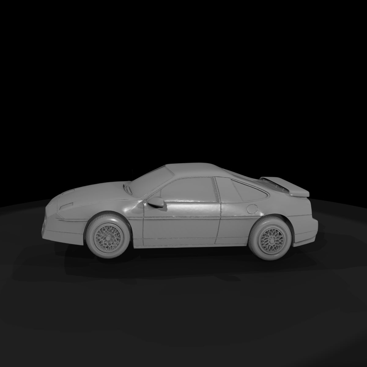 fiero-style-1980s-compact-coupe-diorama-3d-print-model-739395