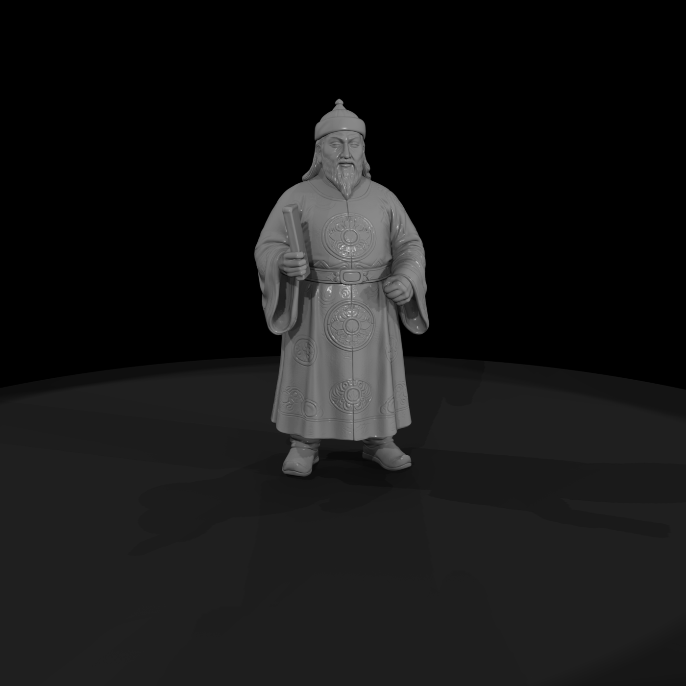 Hist 0083 Historical Kublai Khan Miniature Figure