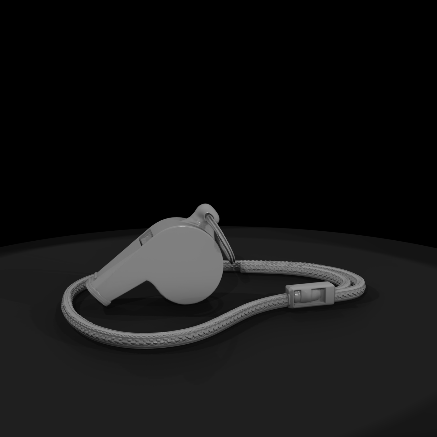 Polished Metal Sports Whistle