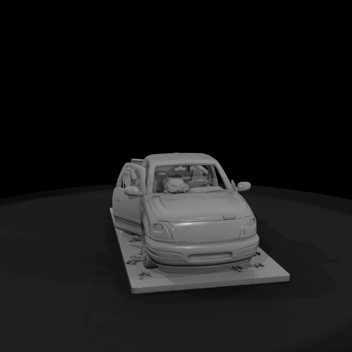Rear-Ended Pickup Truck Wreck