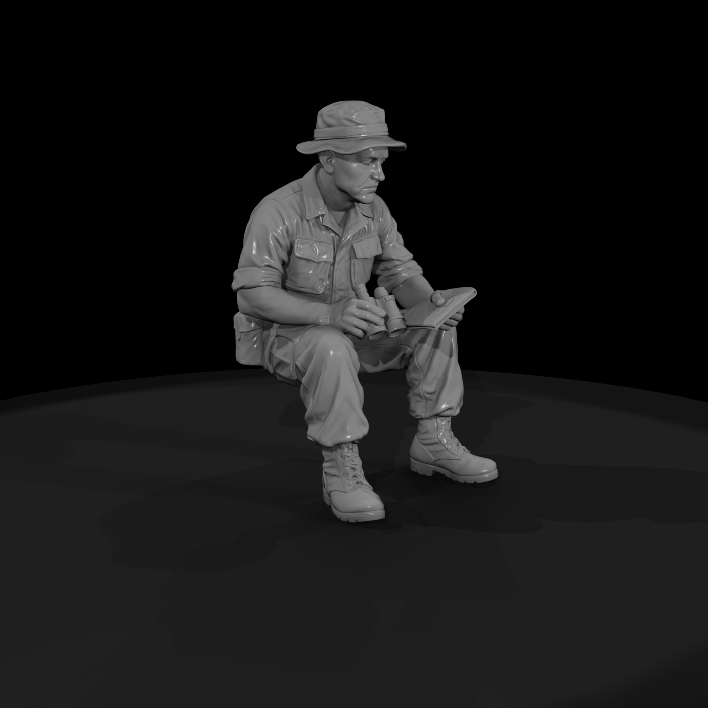 Vn Army 030 Vietnam U S Army Platoon Leader Figure