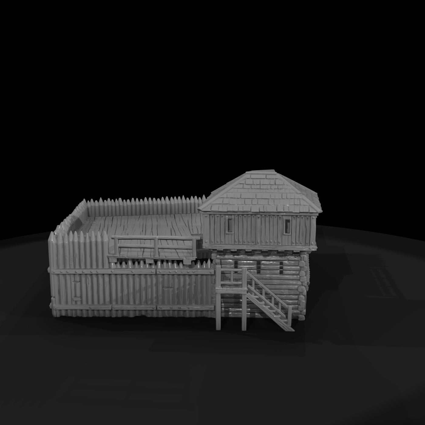 mil-007-wild-west-fort-stockade-corner-blockhouse