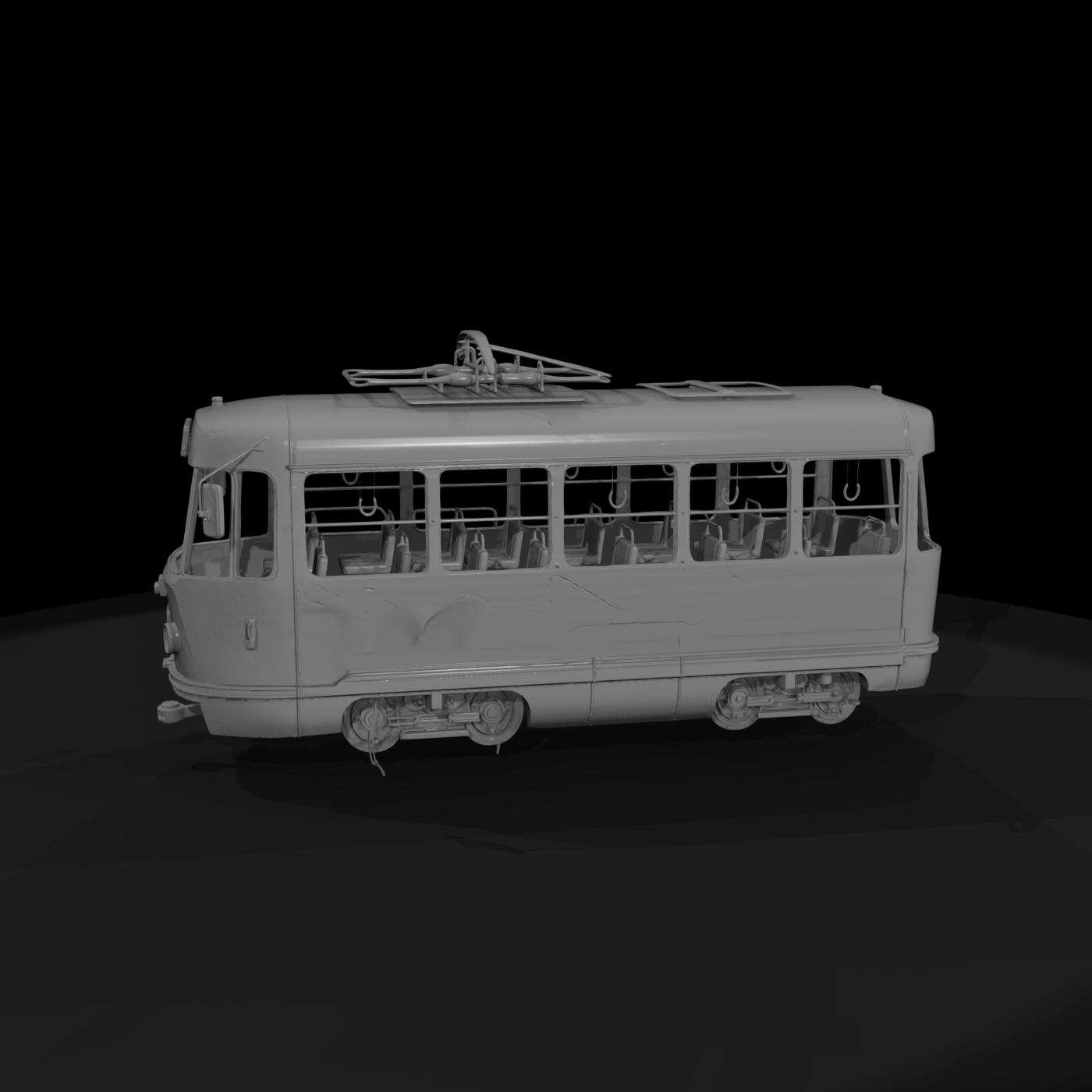Weathered Vintage Tram
