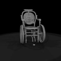 manual-wheelchair-3d-model — thumbnail 6