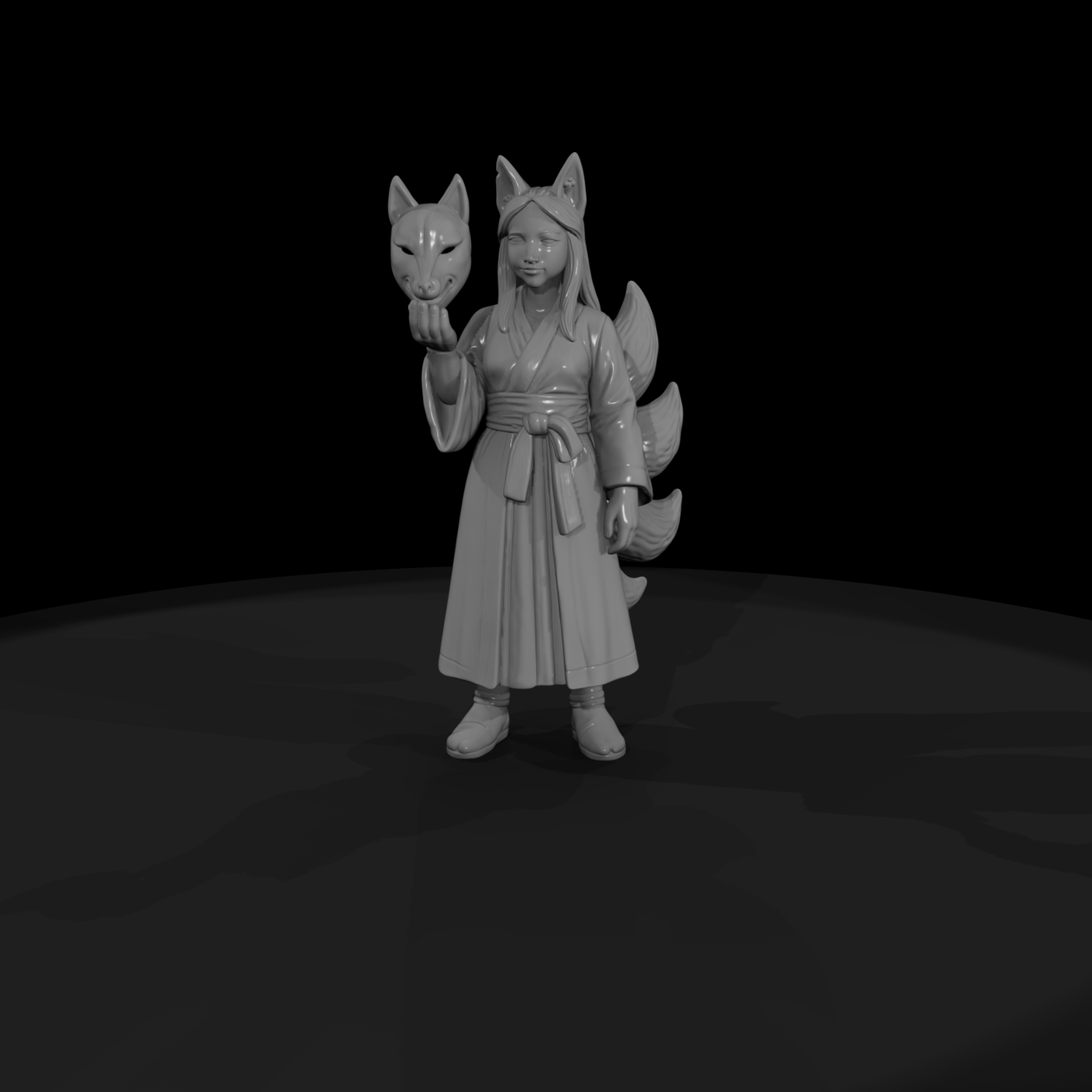 Myth 0454 Mythology Kitsune Miniature Figure