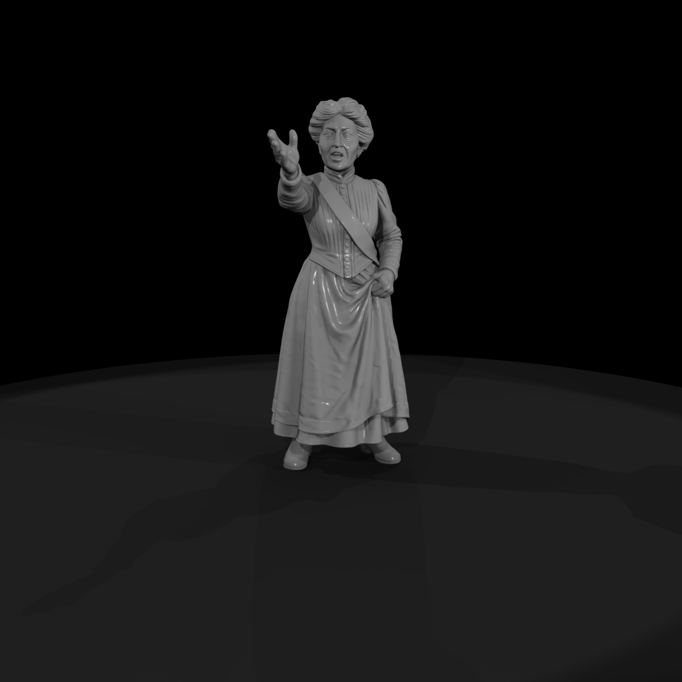 Hist 0171 Historical Emmeline Pankhurst Miniature