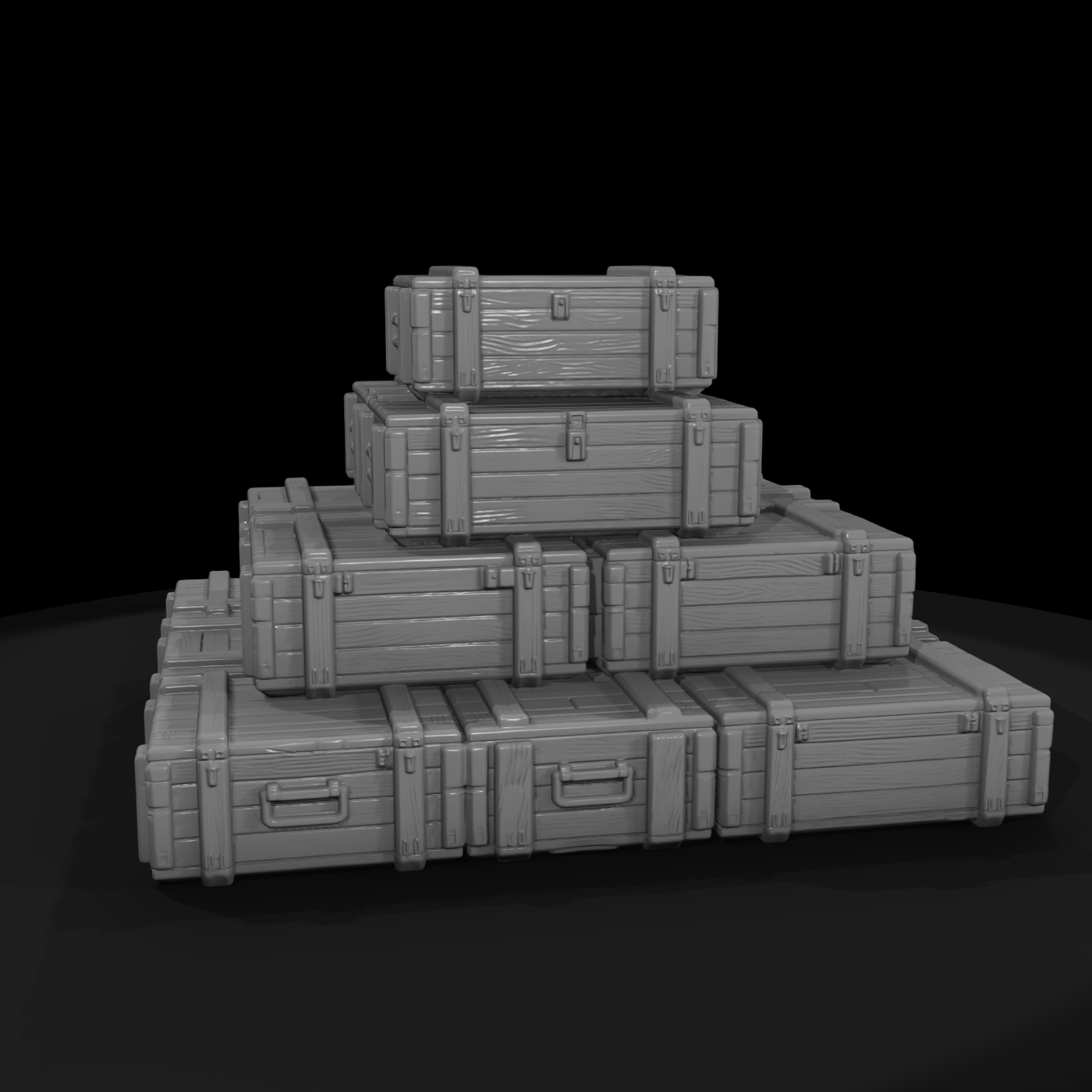 Mil 113 Ww2 Pacific Ammo Crate Pyramid