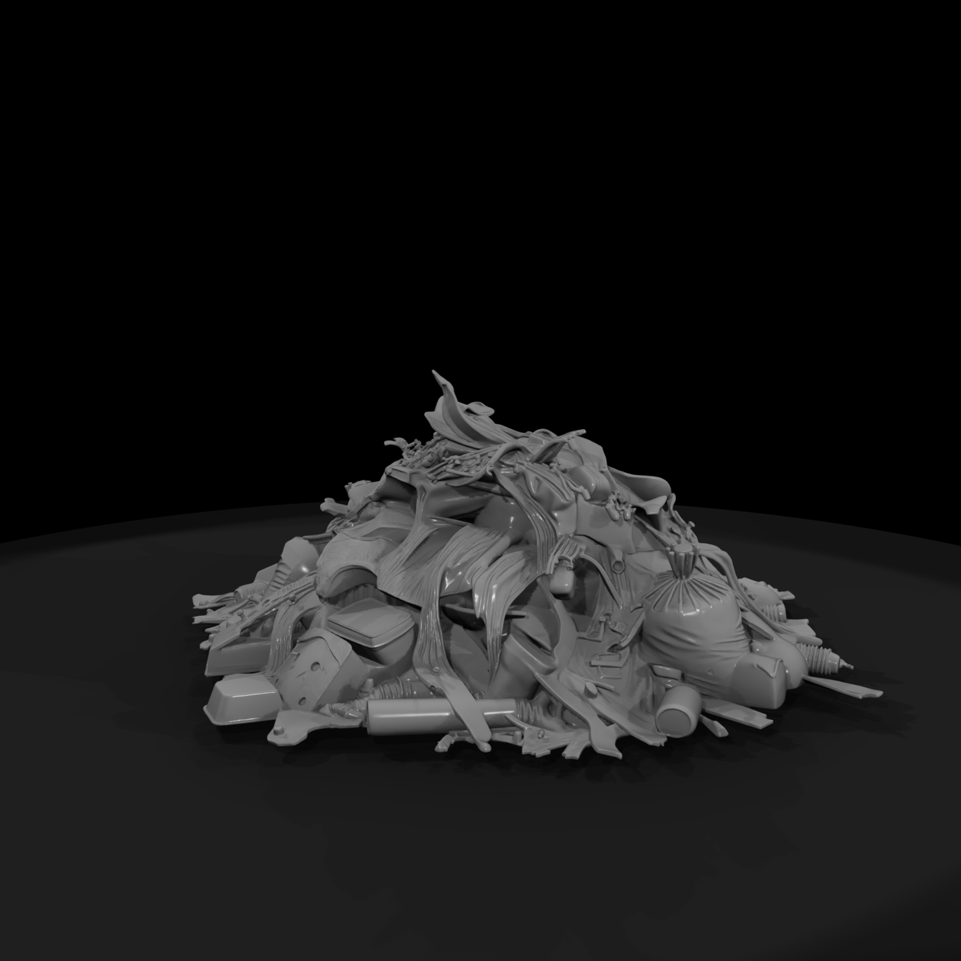 Stylized Trash Pile