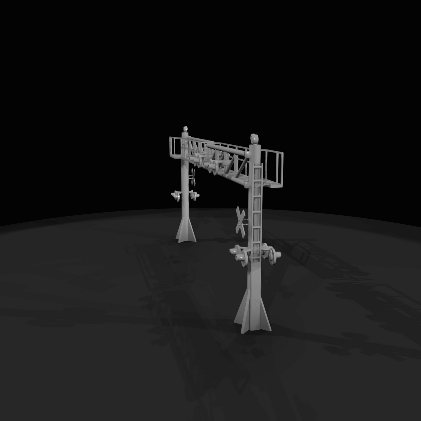 Railroad Grade Crossing Signal Gantry