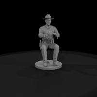 1950s Rural Deputy Seated at the Wheel — thumbnail 6