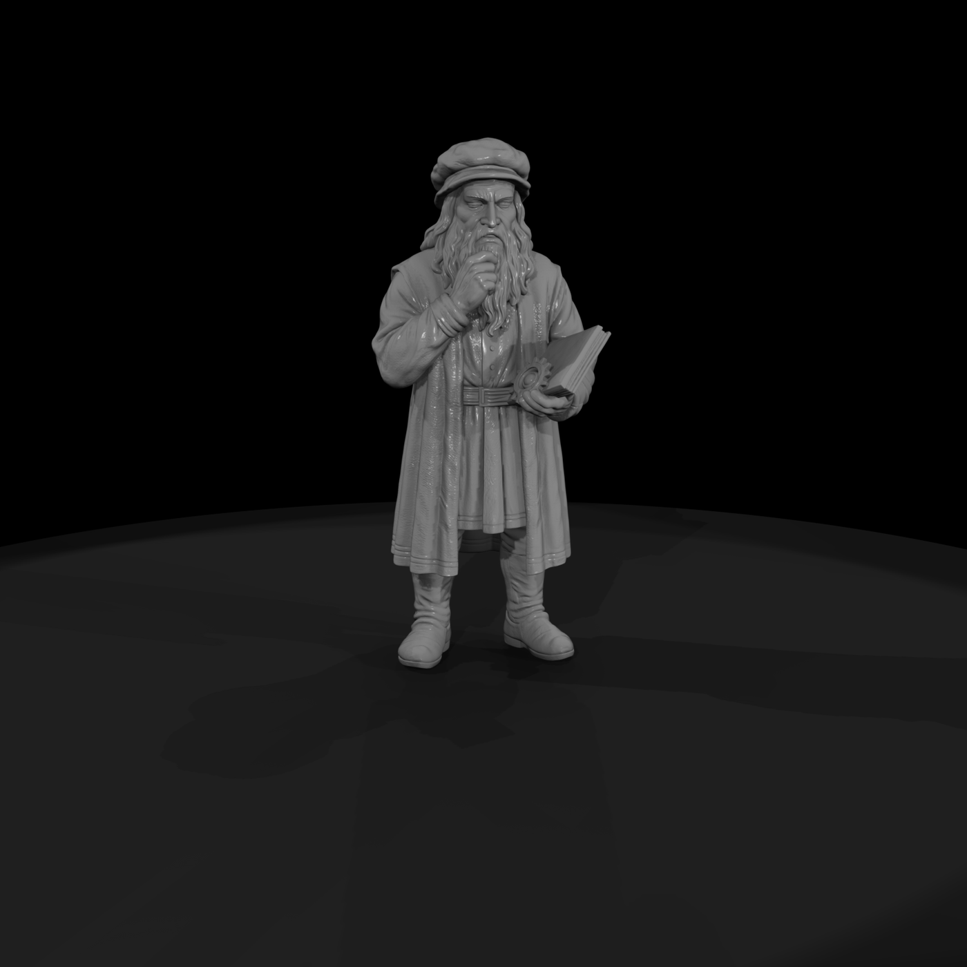 Hist 0117 Historical Leonardo Da Vinci Miniature F