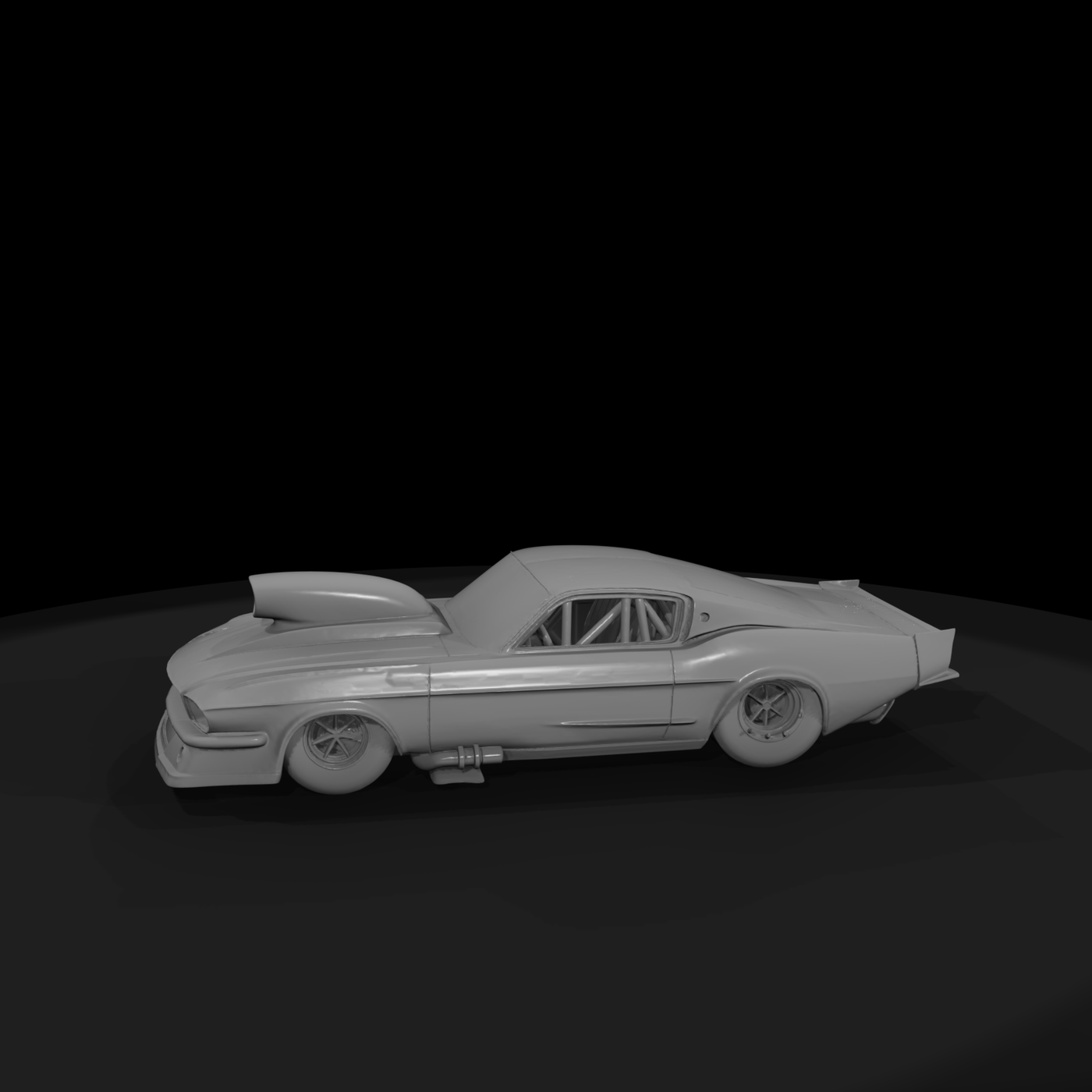 1960s Compact Drag Racer — Layout Car