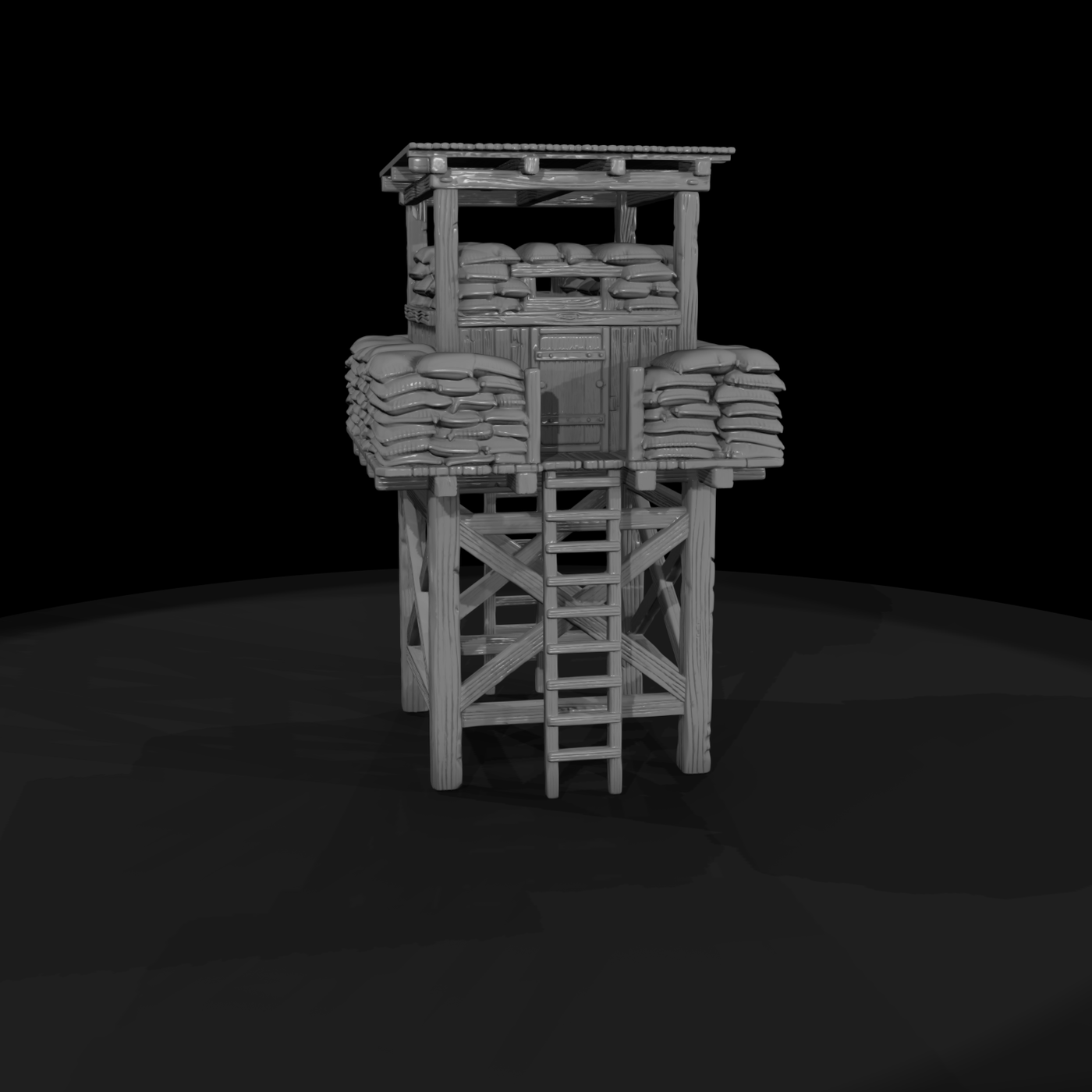 Mil 174 Vietnam Sandbag Sniper Tower