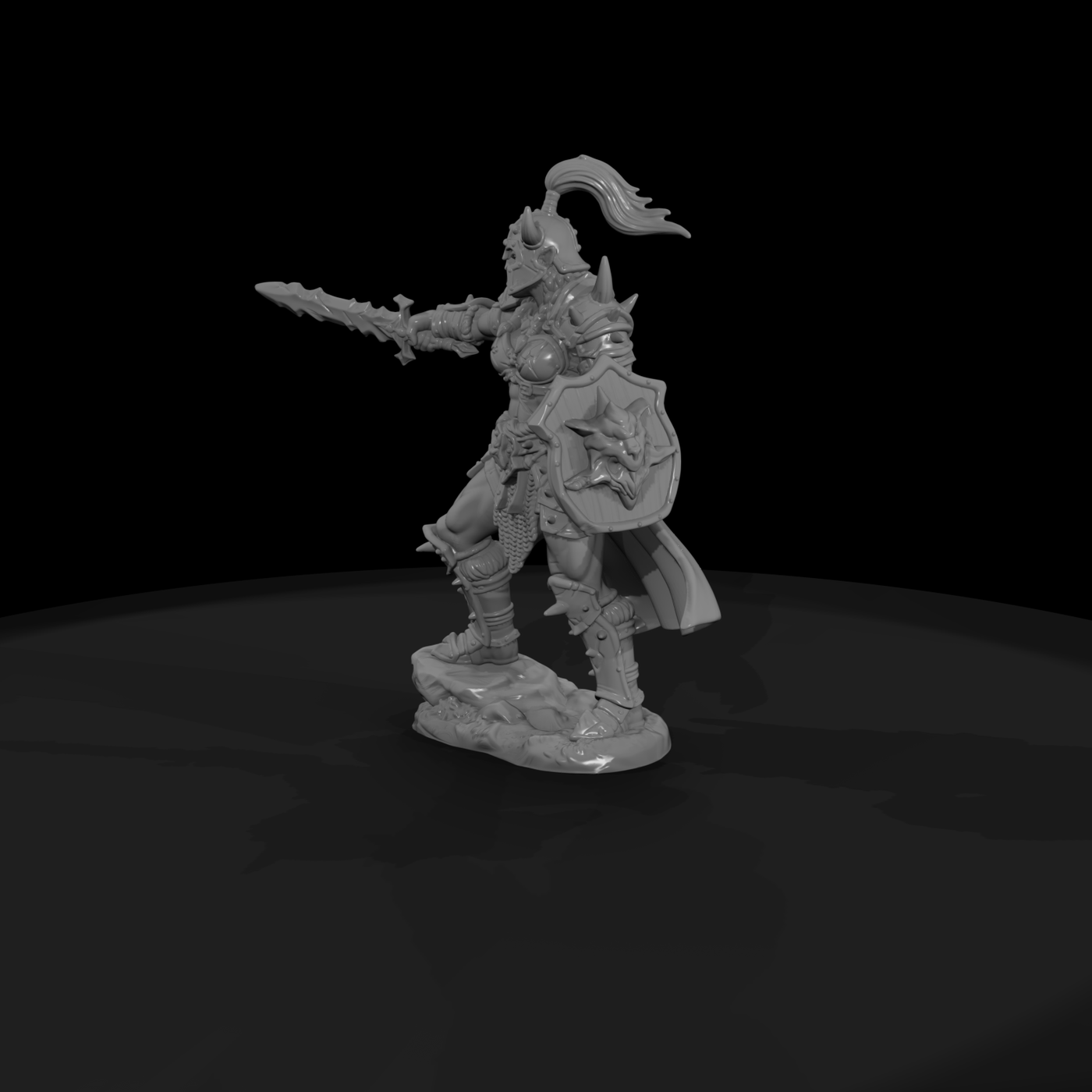 Orc Warlord with Jagged Blade