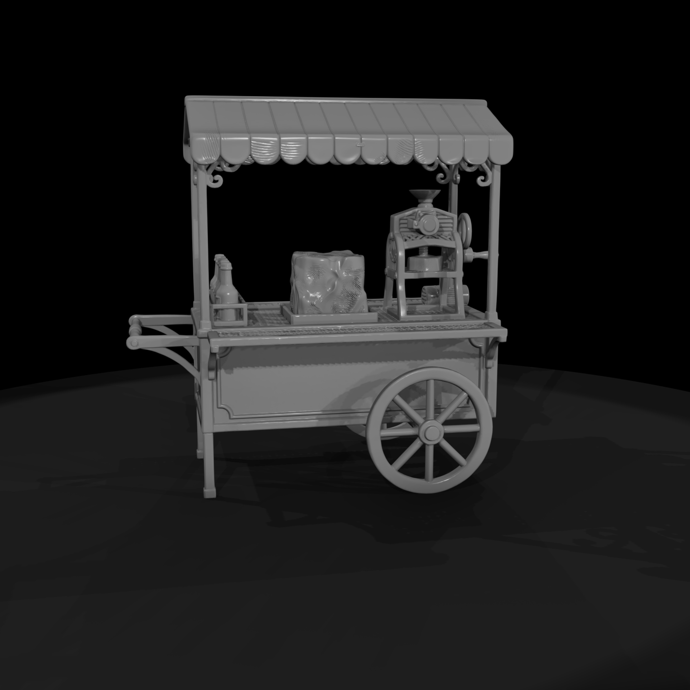 Cir 175 Stall Snow Cone Cart