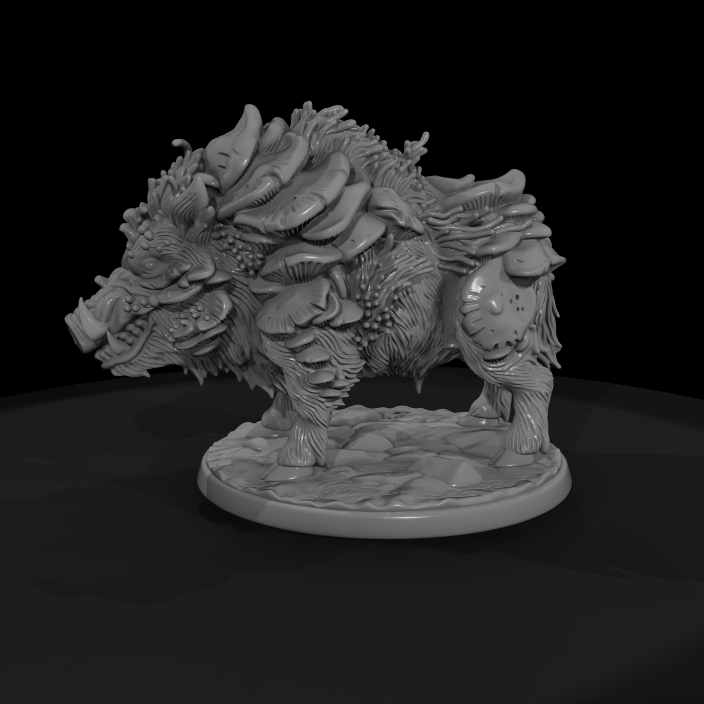 Fungal Boar Fantasy Beast