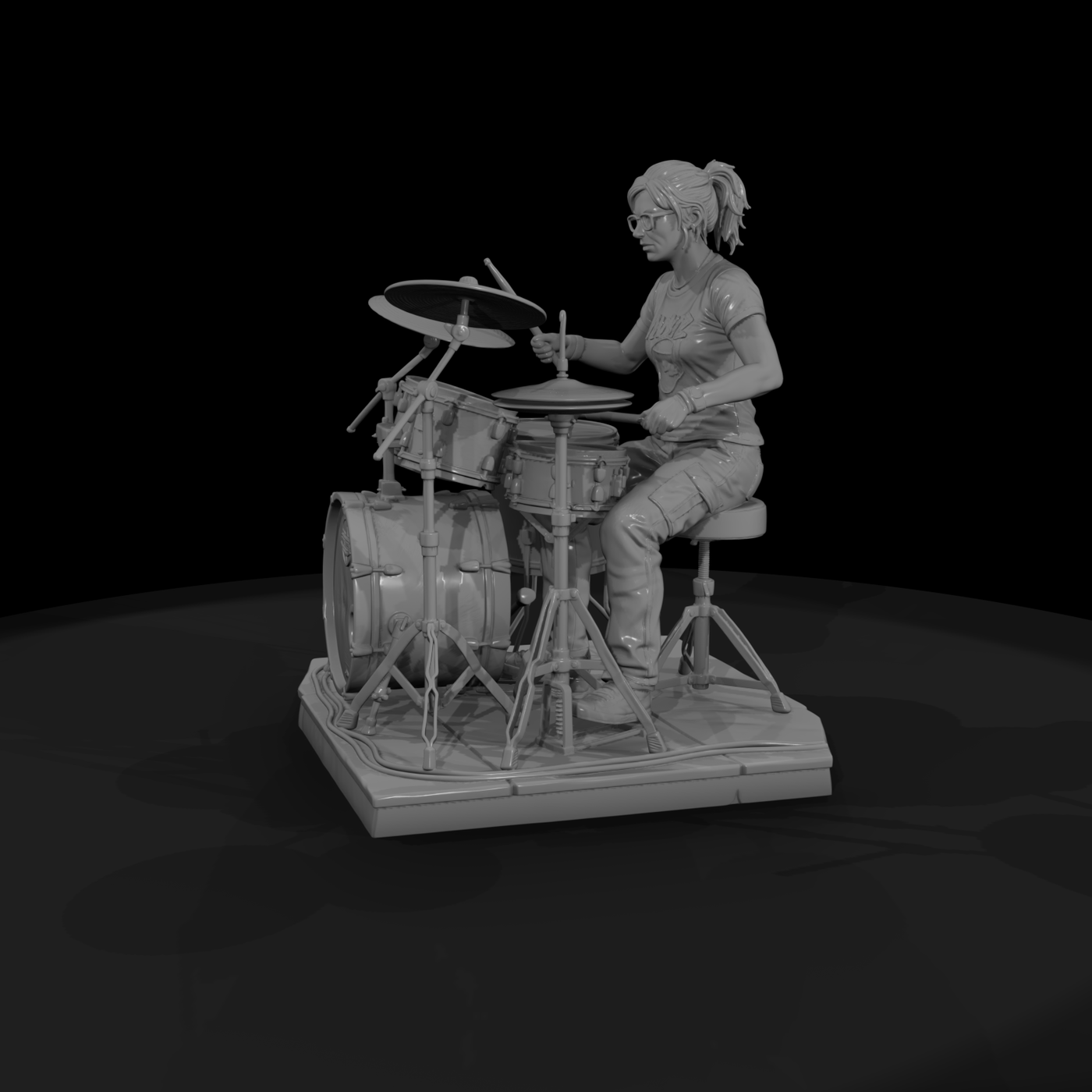 Bnd 107 Soloists Solo Drummer At A Full Kit