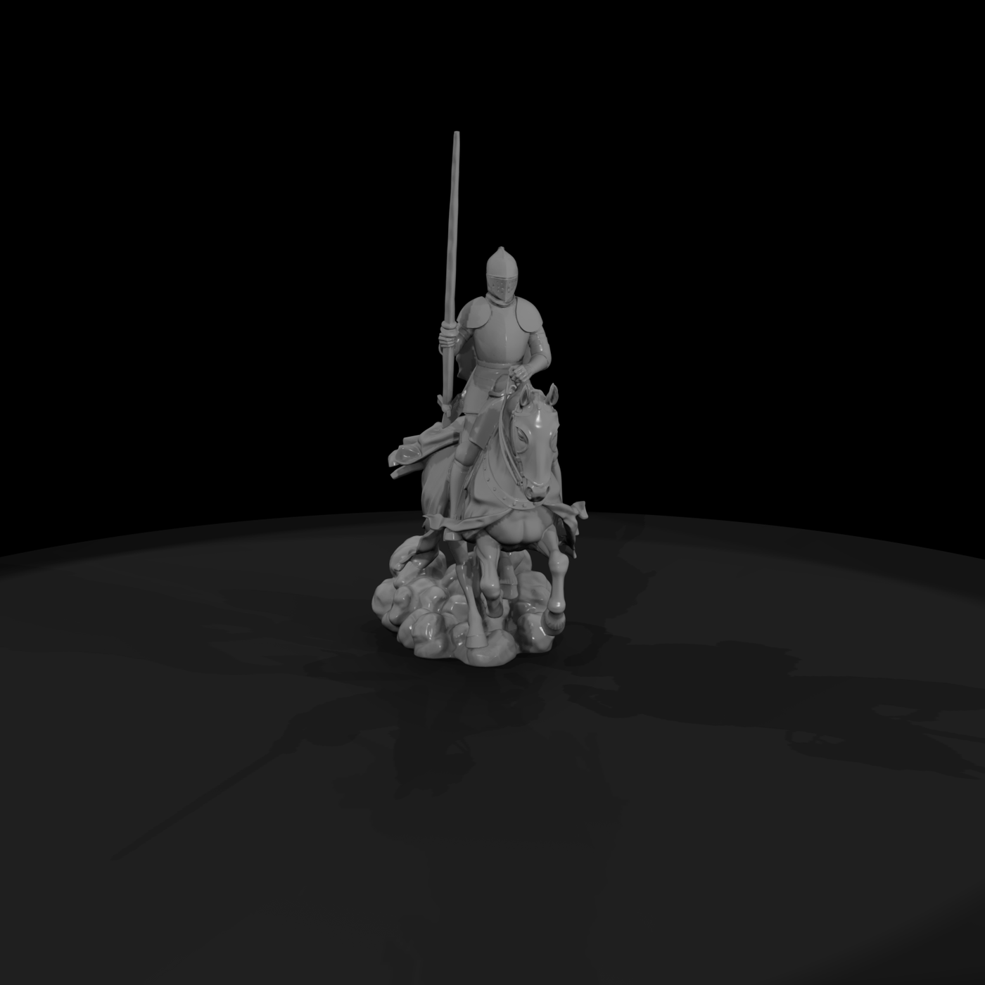 Mounted Medieval Knight with Lance (28mm )
