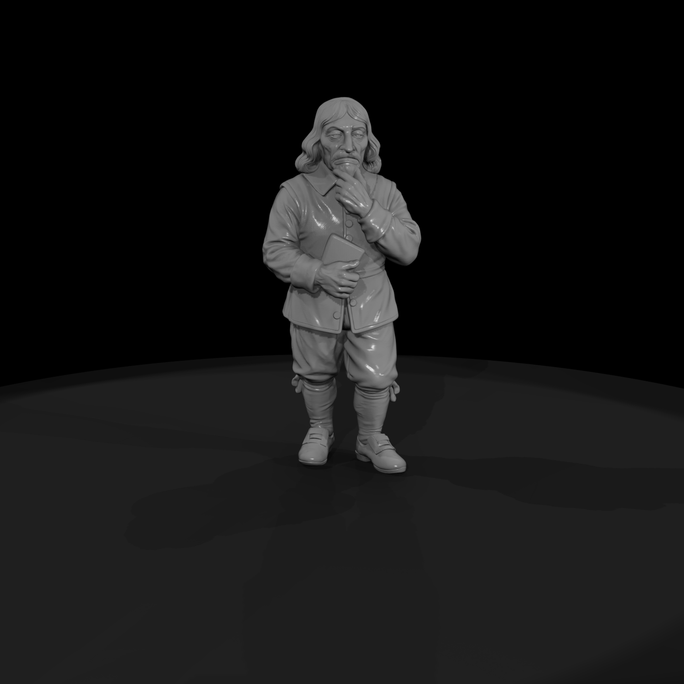 Hist 0130 Historical Rene Descartes Miniature Figu