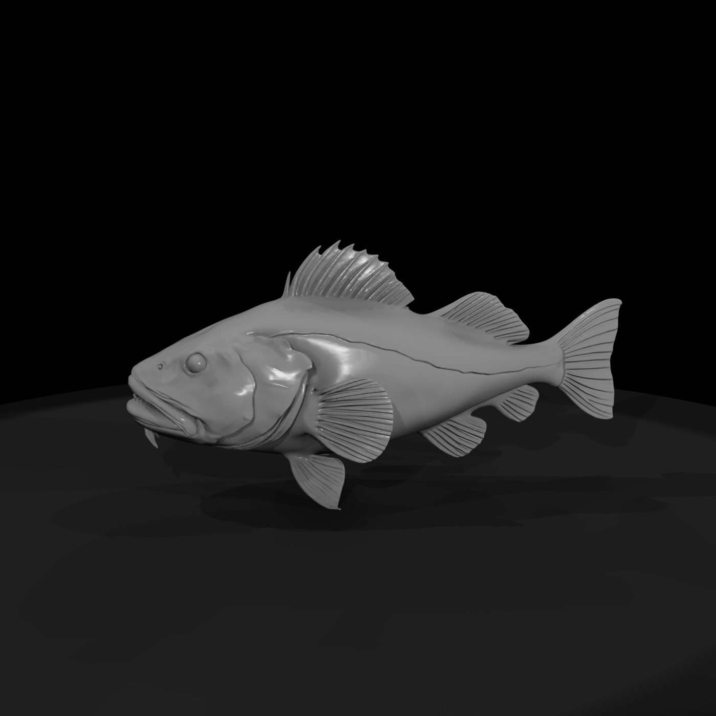 Stylized Deep Sea Predator Fish