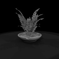 stylized-monochrome-potted-fern-3d-model-1qq57jce — thumbnail 4
