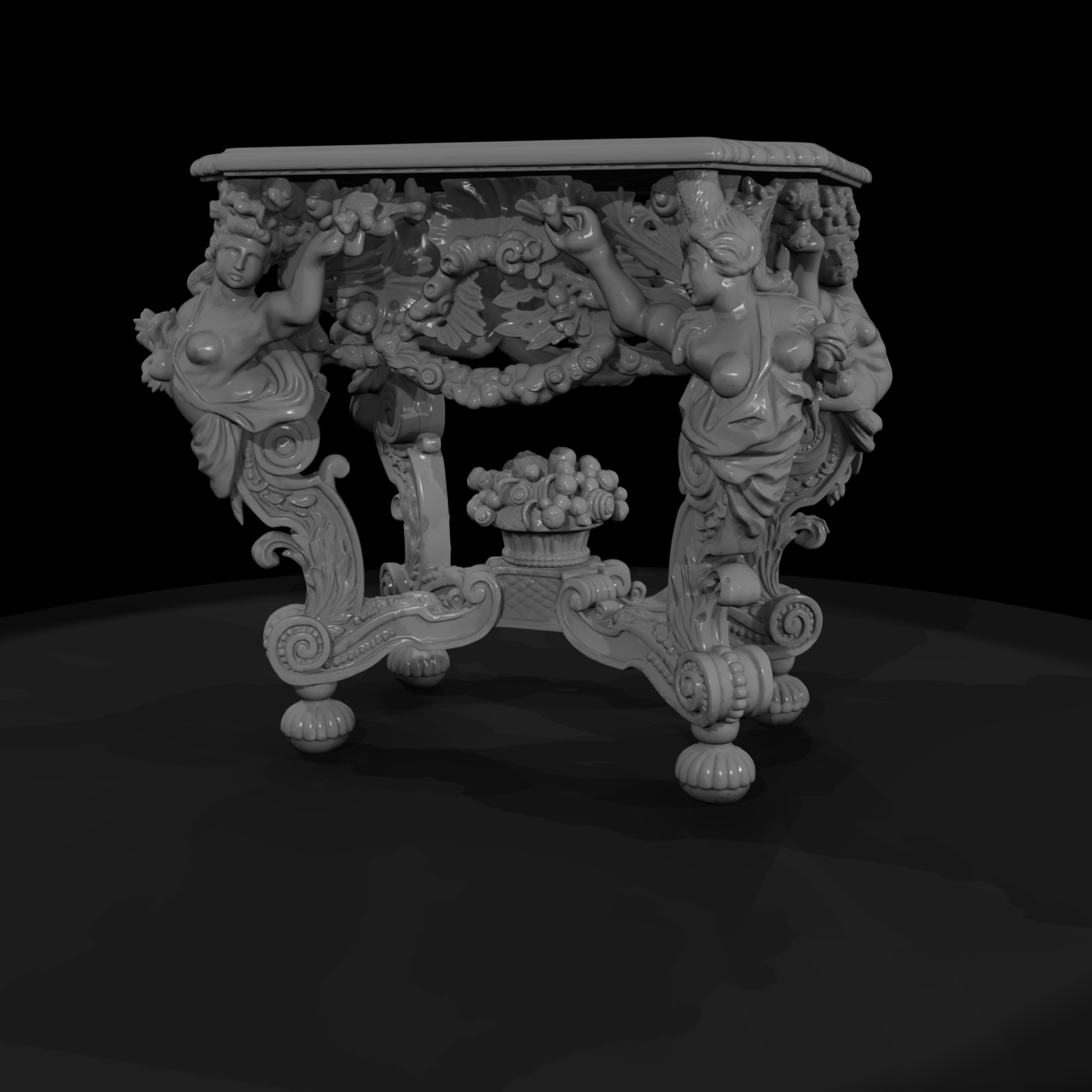 Ornate Baroque Console Table