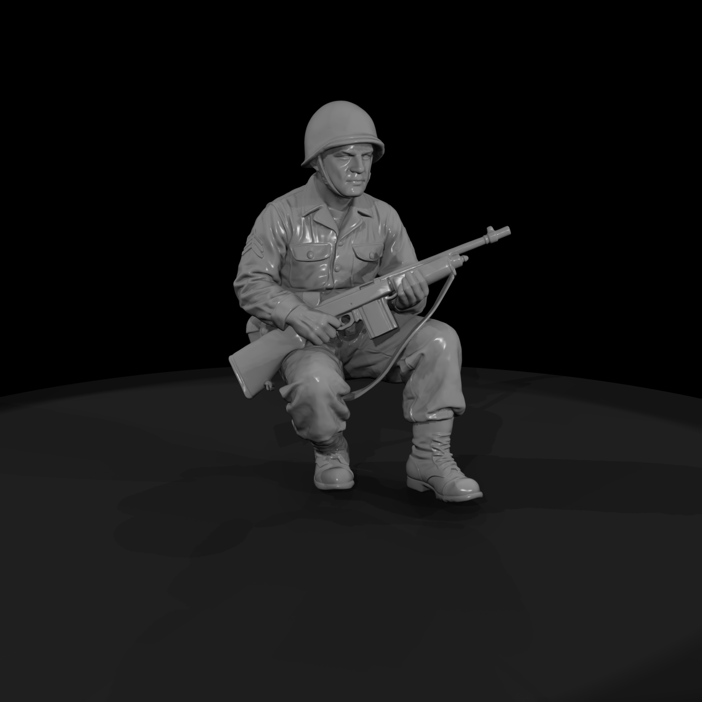 Ww2 Army 050 Wwii U S Army Automatic Rifleman Figu