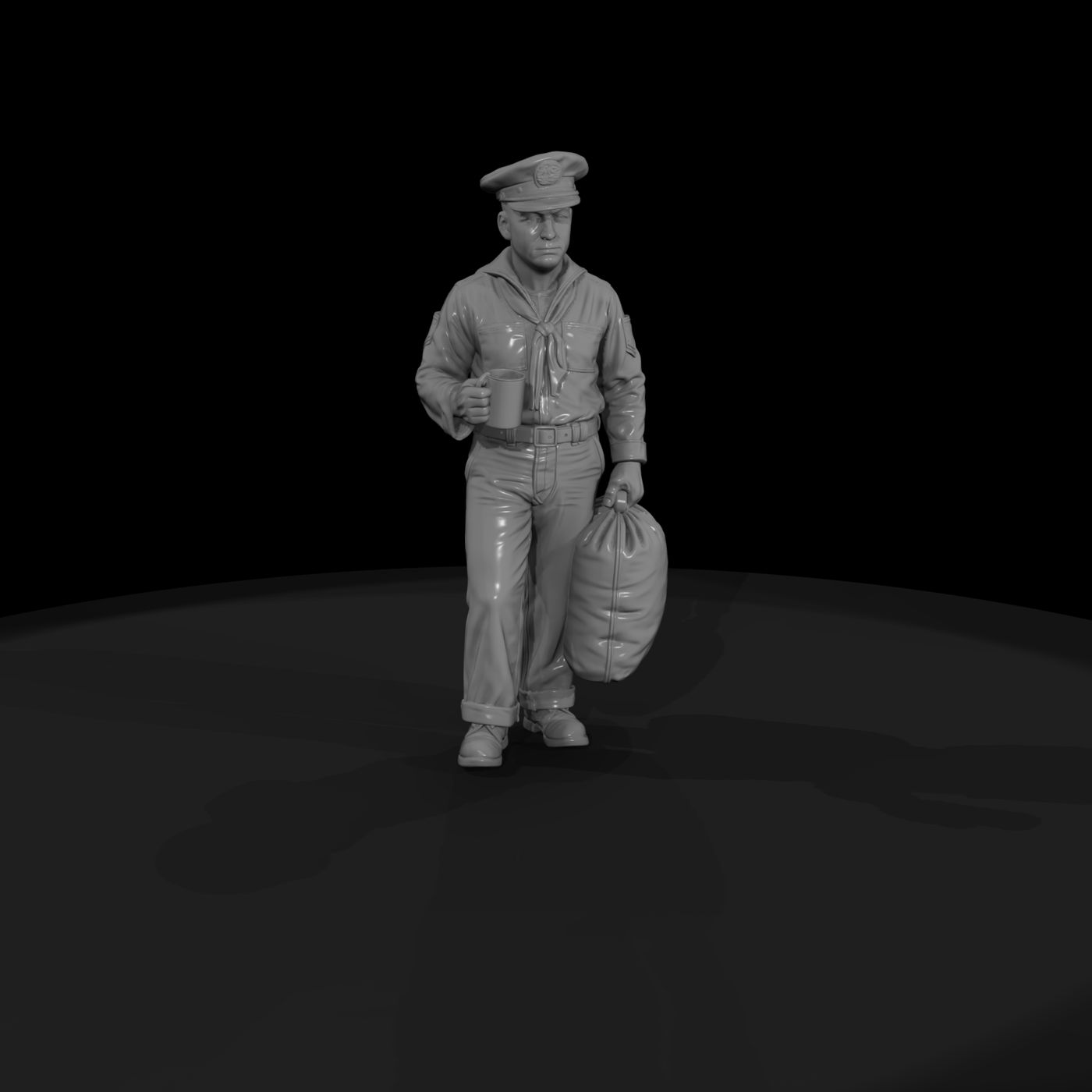 Ww2 Navy 056 Wwii U S Navy Off Watch Sailor Figure