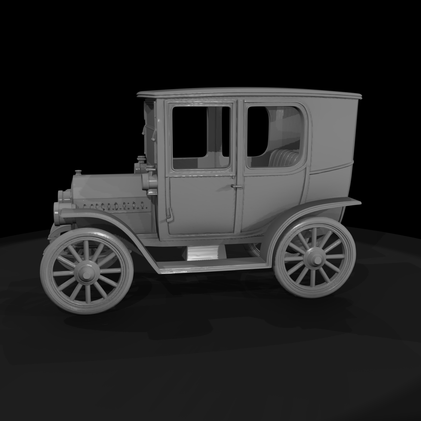 Brass-Era Sedan Model — Vintage Car