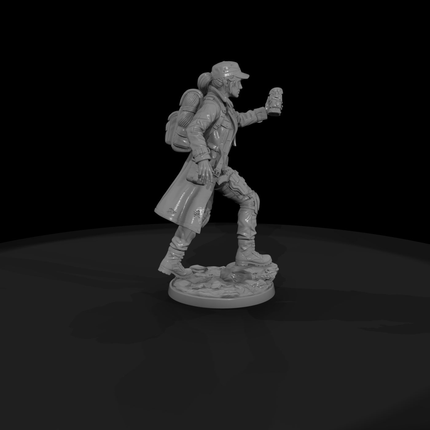 Treasure-Hunting Adventurer with Idol