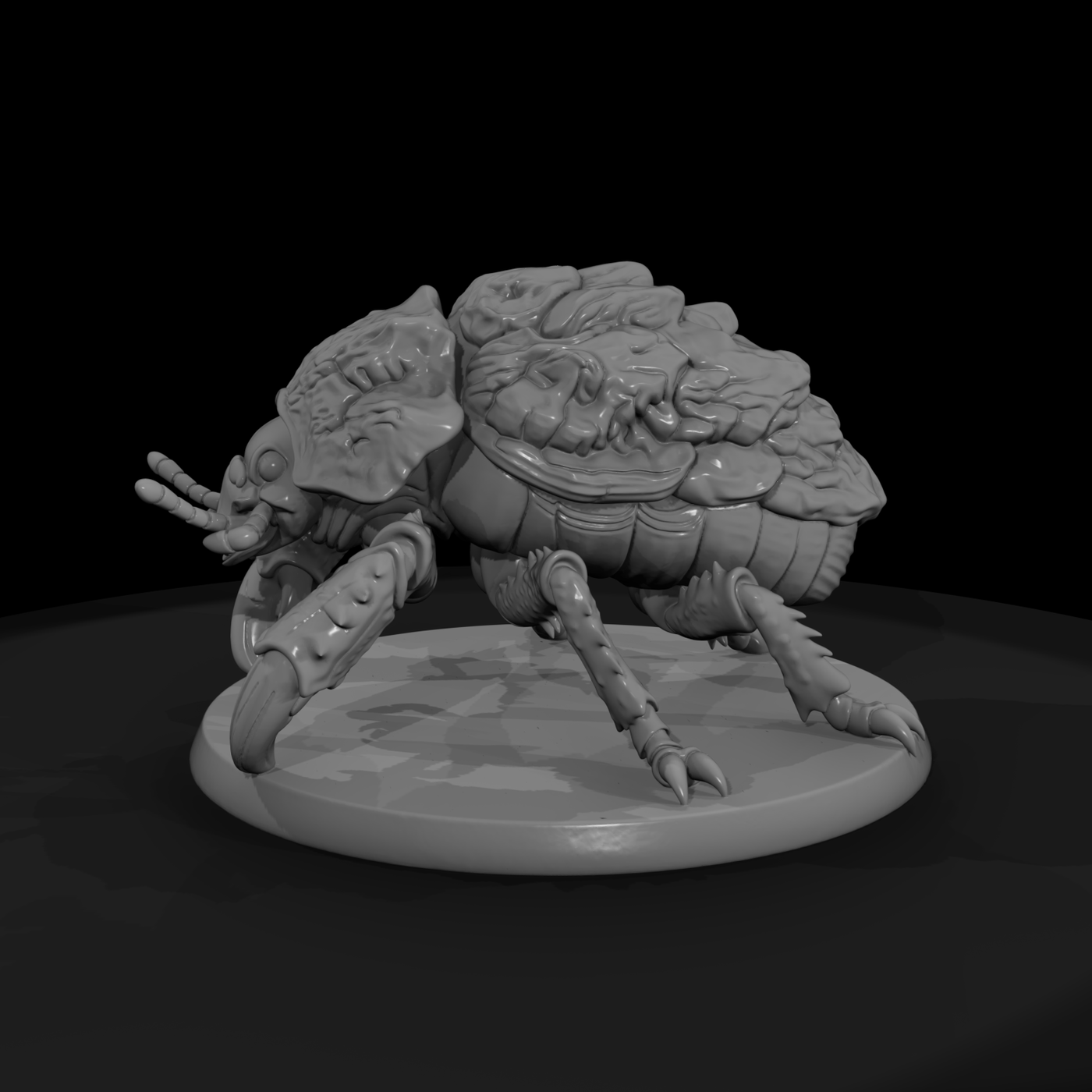 Stylized Fantasy Giant Armored Beetle 3D Miniature