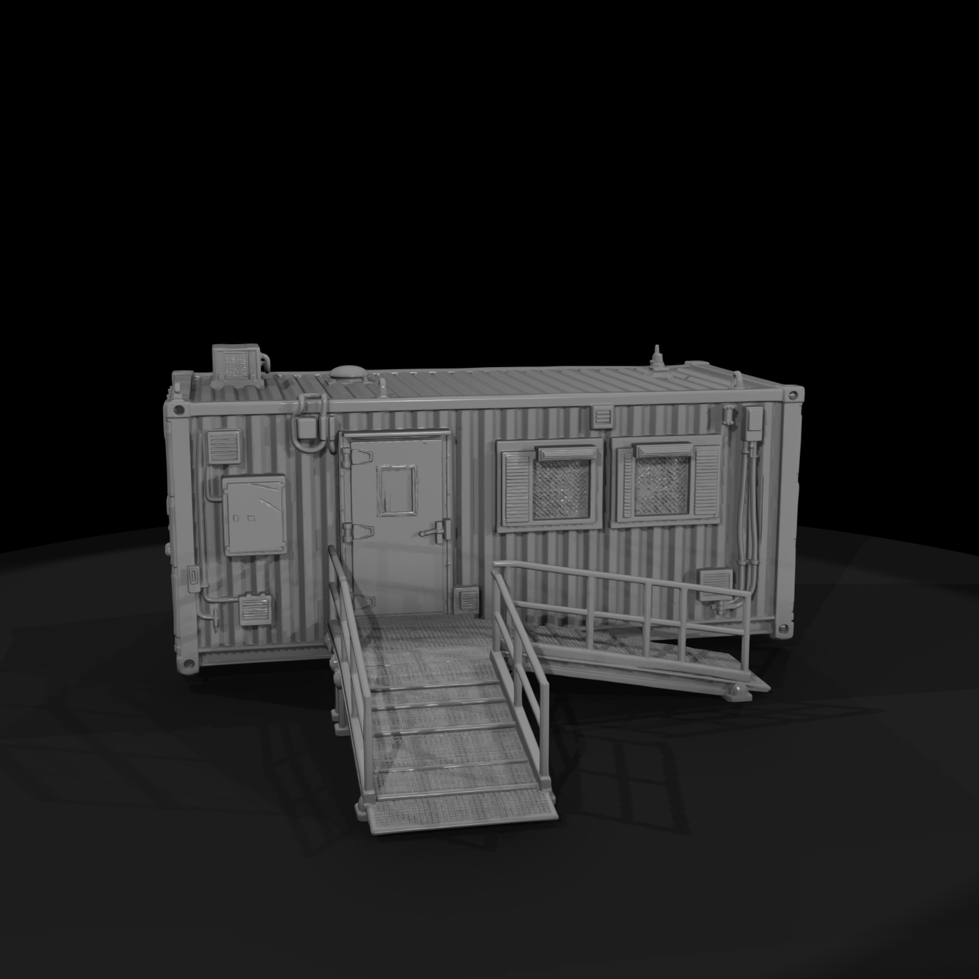 Mil 249 Modern Desert Aid Station Container