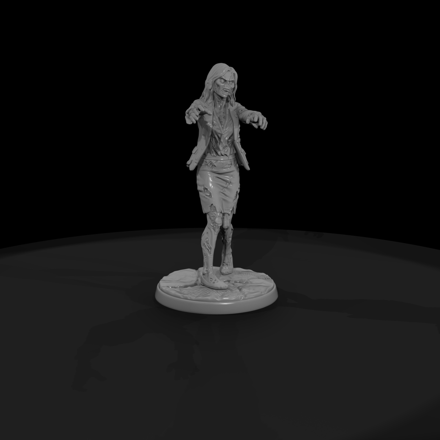 Zombie Businesswoman Reaching Out