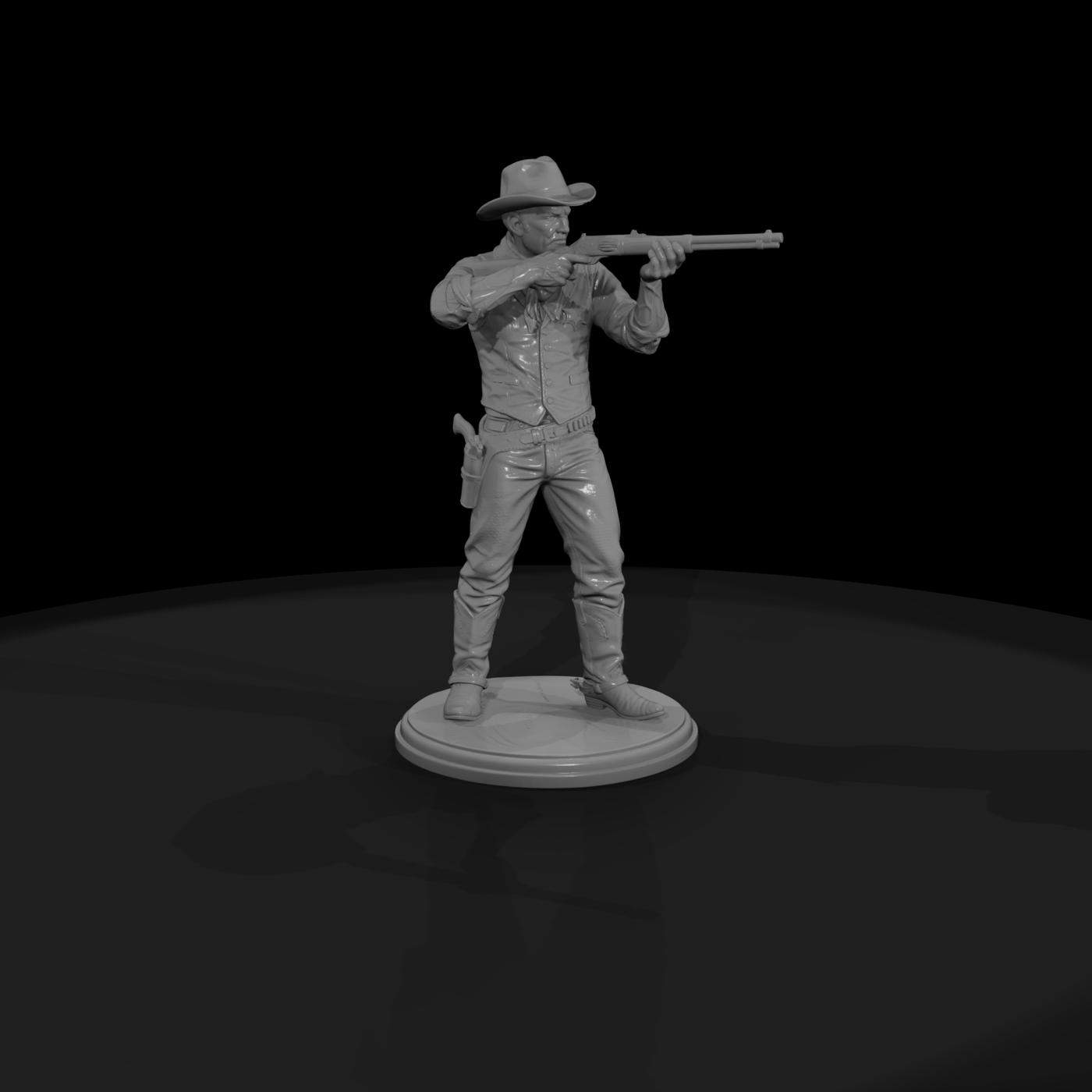 Old West Deputy Sheriff Taking Aim